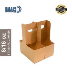 حاملة أكواب من الورق المقوى ثنائي (غير مطبوعة)