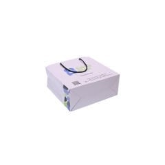 İpli Karton Çanta Baskılı ( M-D4564 ) 500 adet - Mat Selefon + Kabartma Lak