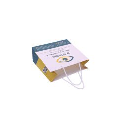 İpli Karton Çanta Baskılı ( M-D4564 ) 500 adet - Mat Selefon + Kabartma Lak