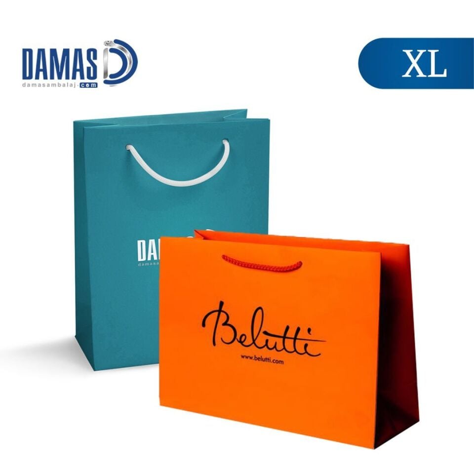 Printed Cardboard Bag with Rope (XL)