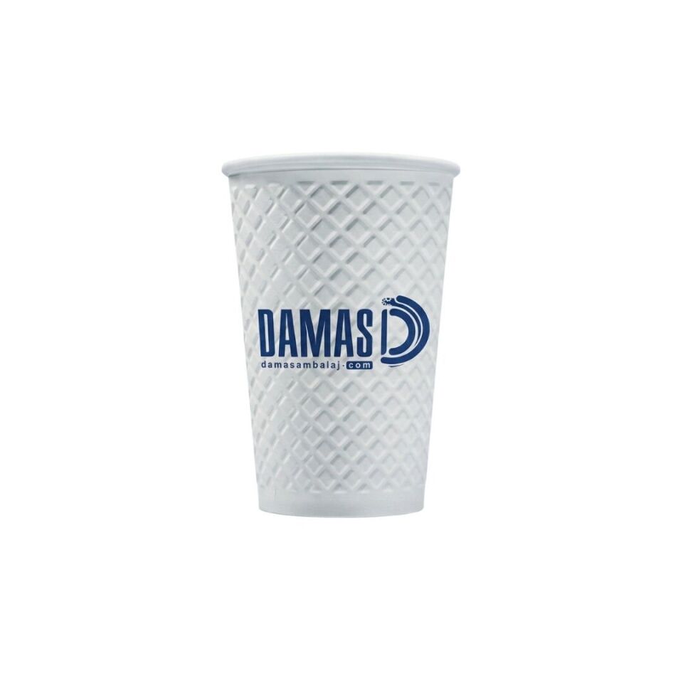 Kabartmalı Karton Bardak 3.000 adet - 8 oz