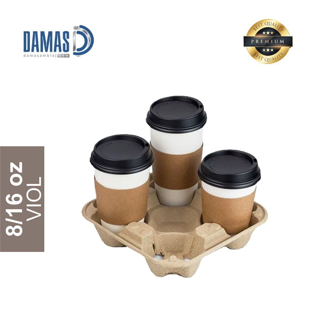 Cardboard Cup Carrier Set of 4
