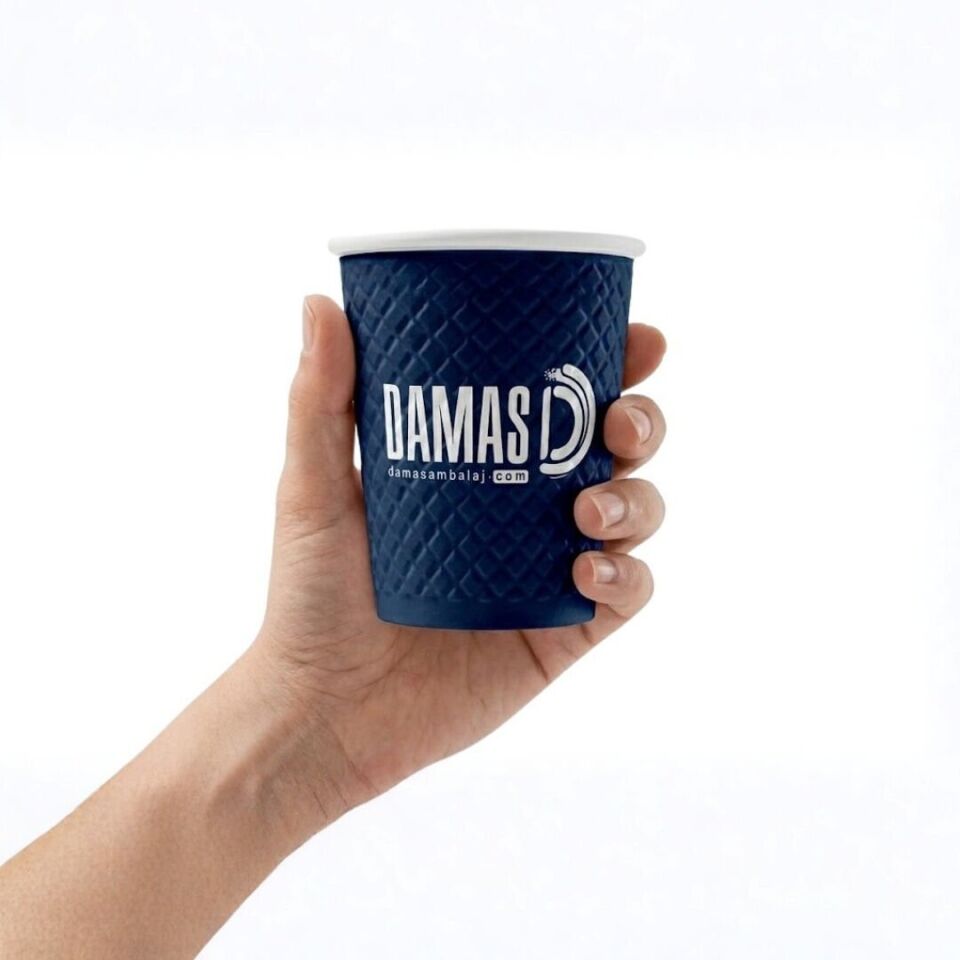 Kabartmalı Karton Bardak 3.000 adet - 12 oz