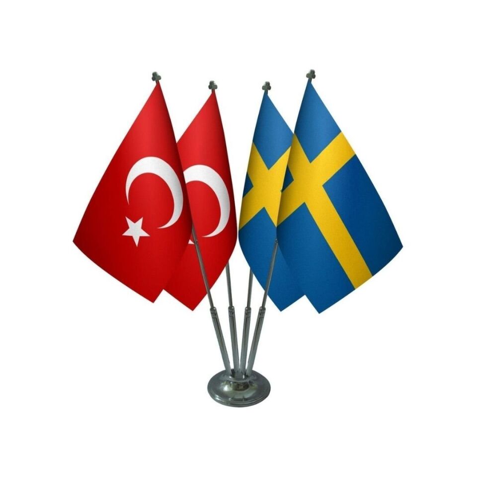 Masa Bayrağı Setleri Logo Basklı | DMSPMB-05 4'lü Set - 18 Adet