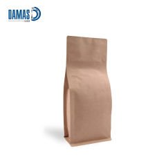 Kraft Pocket Kilitli Metalize Flat Bottom ( Baskısız )