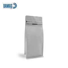 كيس المنيوم لامع ملون ذو قاعدة مسطحة (غير مطبوع)