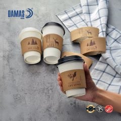 غلاف كرافت للأكواب مطبوع