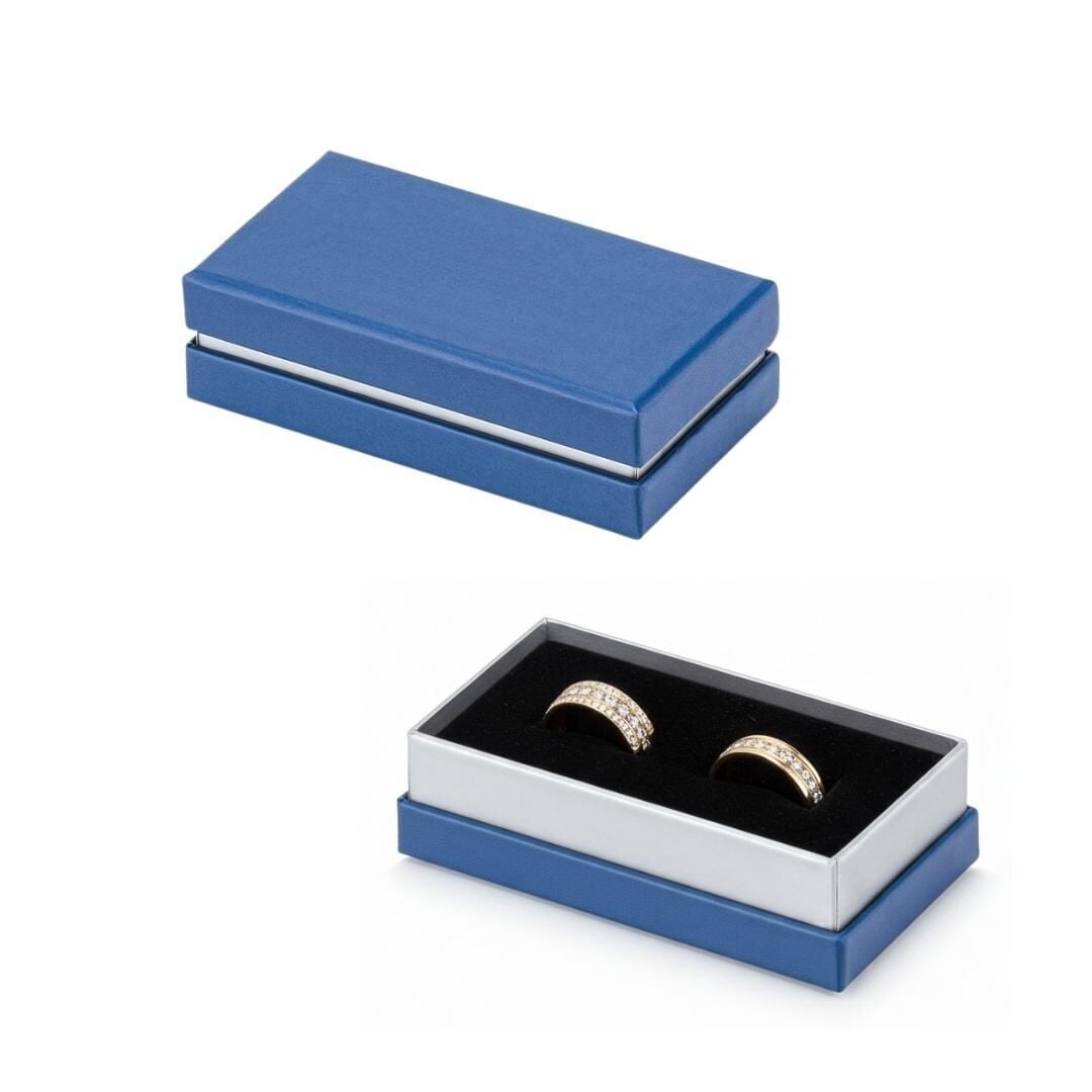 Mücevher Kutuları (Çift Kapaklı) 1.000 adet  - 5 x 10 x 2.7 cm (Kolye / Alyans)