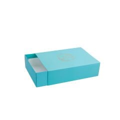 Karton Çekmeceli Kutular ( XL ) 10.000 adet - 22,3x19,2x9,1 cm - Mat Selefon + Kabartma Lak