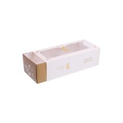 Karton Çekmeceli Kutular ( XL ) 10.000 adet - 22,3x19,2x9,1 cm - Mat Selefon + Kabartma Lak