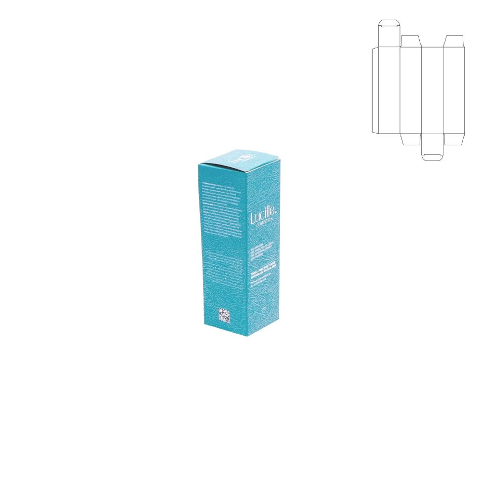 İlaç ve Kozmetik Kutusu KADK01 (Amerikan Dip Kilit) 3.000 adet - 4x4x12,2 cm - Mat Selefon + Altın Yaldız