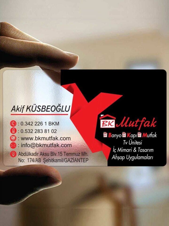 Şeffaf Kartvizit 500 adet