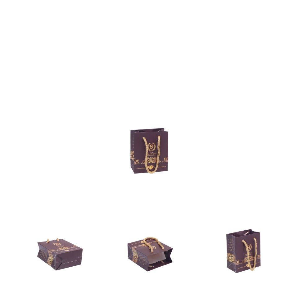 İpli Karton Çanta Baskılı (Küçük) S - 4.000 adet - Mat Selefon