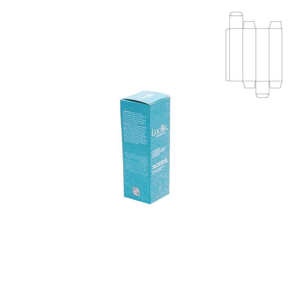 İlaç ve Kozmetik Kutusu KADK01 (Amerikan Dip Kilit) 1.000 adet  - 4.1x3x15.1 cm - Mat Selefon + Altın Yaldız