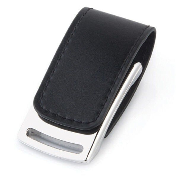 Deri USB Bellek 8745 (16GB - 32GB) Tek Yön UV Baskı  - 50 adet - 32GB Kapasite