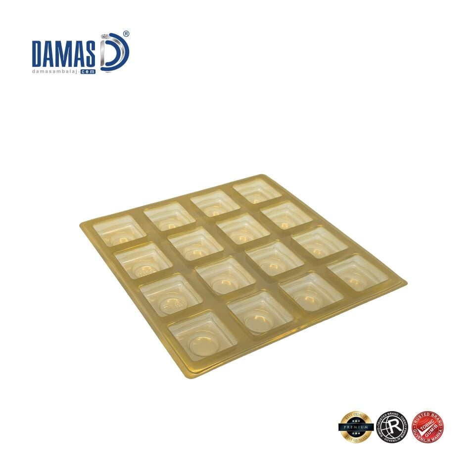 Kare Sunum Tepsisi - Plastik Vakum Seperatörlü Tepsi