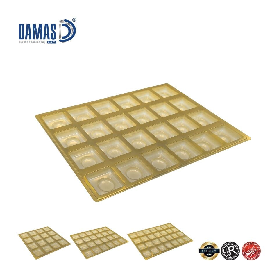 Kare Sunum Tepsisi - Plastik Vakum Seperatörlü Tepsi