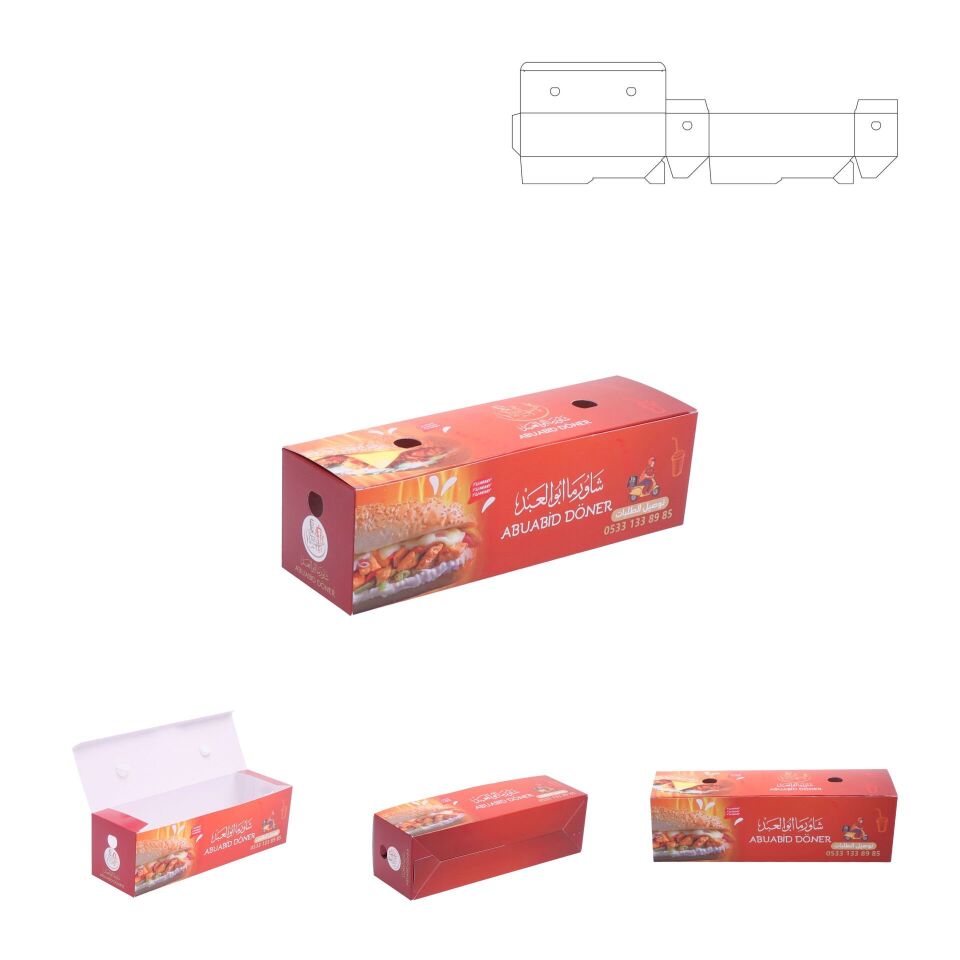 Karton Yemek Kutusu 13x13x7 cm - 10.000 adet - Yok