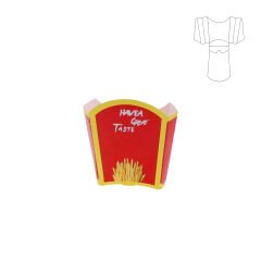 Patates Kutusu (Baskılı) 10.000 adet - 6.9x4.6x9.8 cm