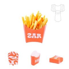  dmsbpk-001 علبة بطاطس مقلية (مطبوعة)