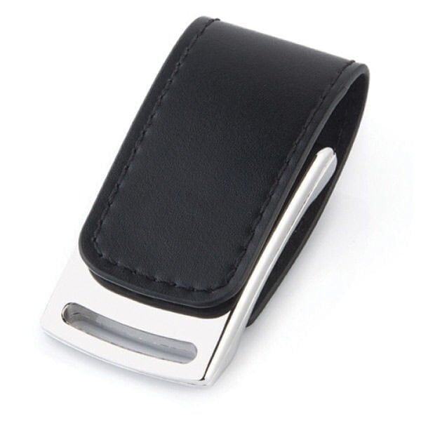 Deri USB Bellek 8745 (16GB - 32GB) Tek Yön UV Baskı  - 100 adet - 16GB Kapasite