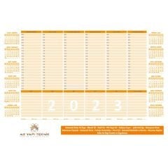 Calendared Undated Glued Pad