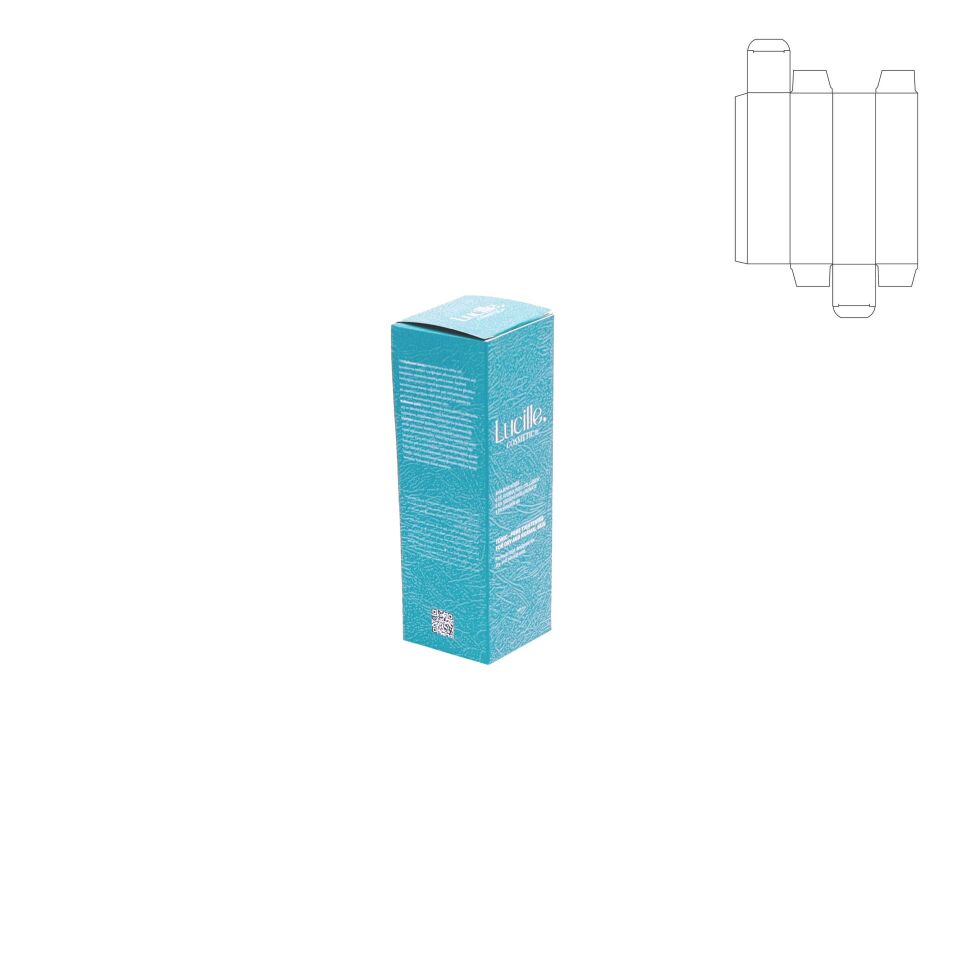 İlaç ve Kozmetik Kutusu KADK01 (Amerikan Dip Kilit) 1.000 adet  - 3.5x2.7x21 cm - Mat Selefon + Altın Yaldız