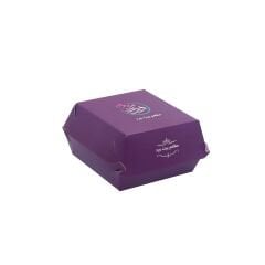 علبة  برجر من الكرتون الأبيض ​​(مطبوع / غير مطبوع)