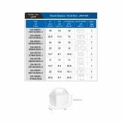 Saplı Karton Yemek Kutusu DMSYK-001