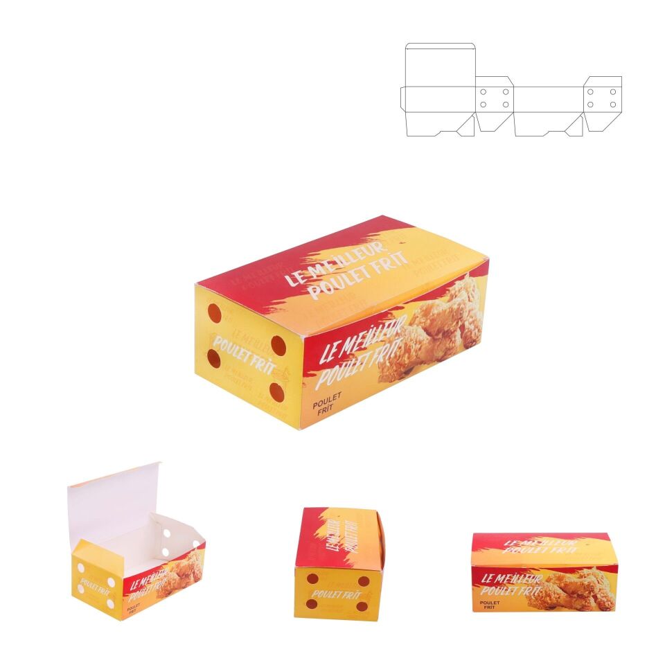 Karton Yemek Kutusu 24x5x6 cm - 5.000 adet - Yok