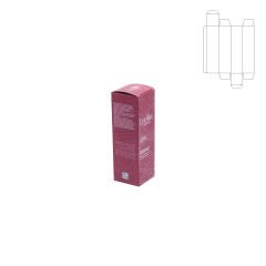 İlaç ve Kozmetik Kutusu KADK01 Amerikan Dip Kilit 2.000 adet - 5.3x5.3x16.2 cm - Mat Selefon + Kabartma Lak