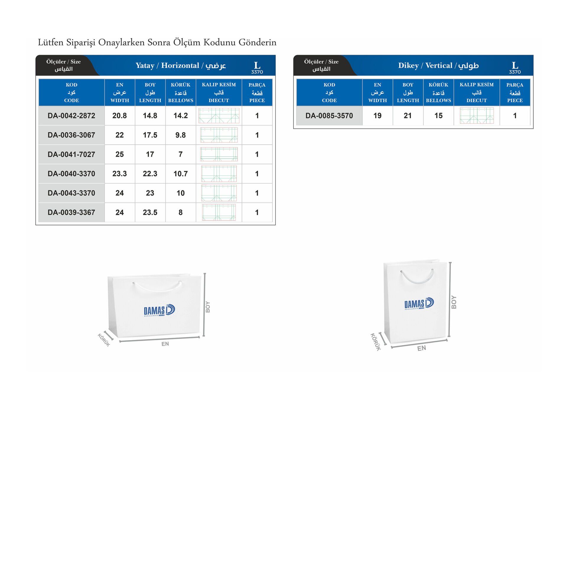 İpli Karton Çanta Baskılı (Orta) L - 10.000 adet - Mat Selefon + Altın Yaldız
