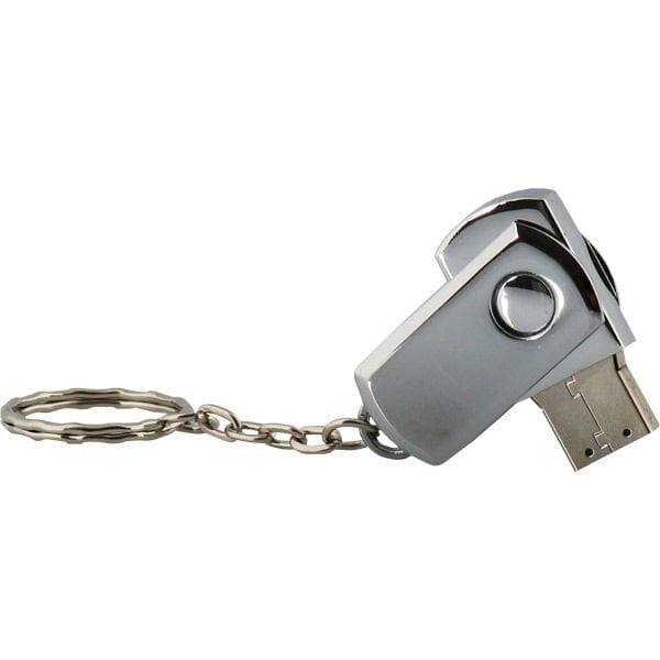 Metal USB Bellek 8125-16GB 32GB 32GB Kapasite - Tek Yön UV Baskı  - 500 adet