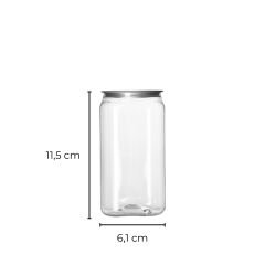 330 ml Metal Kapaklı Kısa Pet Kavanoz