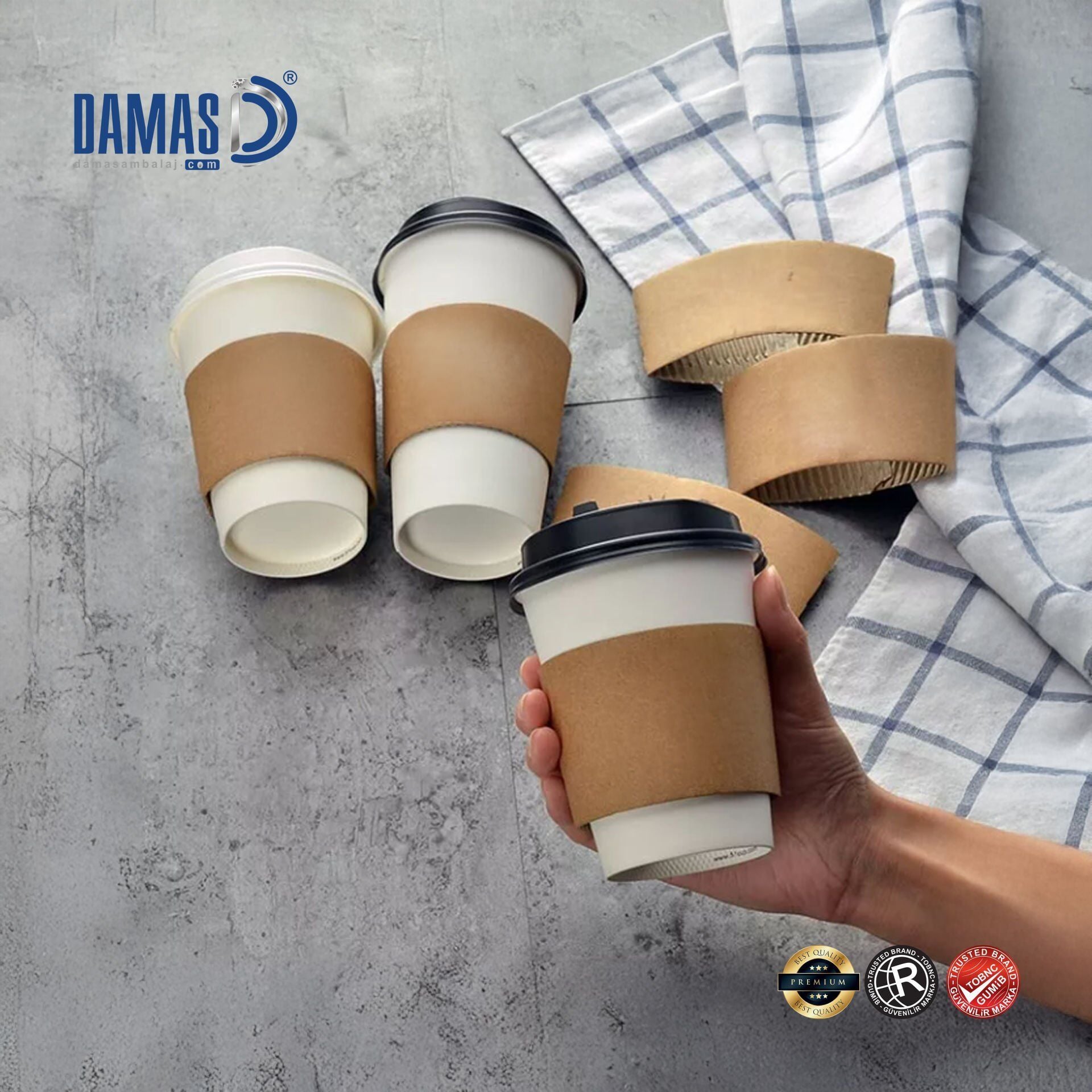 Karton Bardak Kılıfı (Baskısız) 1.000 adet  - 14-16 oz