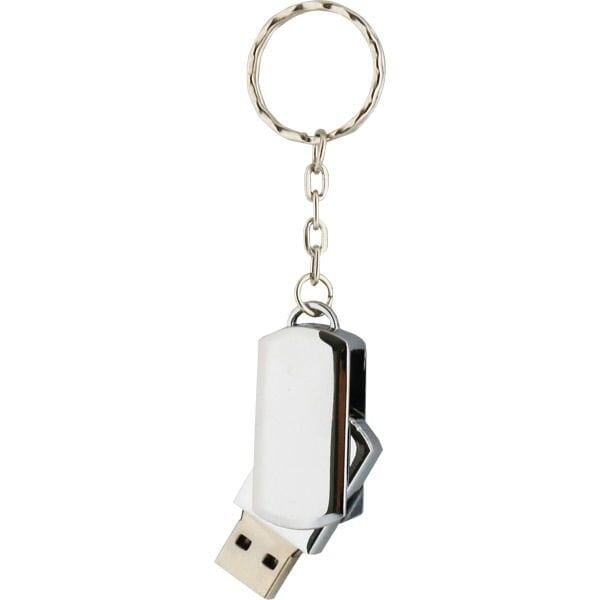 Metal USB Bellek 8125-16GB 32GB 16GB Kapasite - Çift Yön UV Baskı  - 1.000 adet