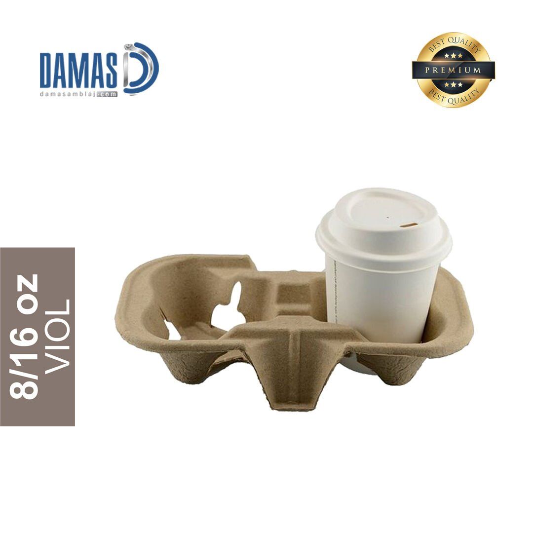Karton Bardak Taşıyıcı 2’li 10.000 adet - 8-16 oz