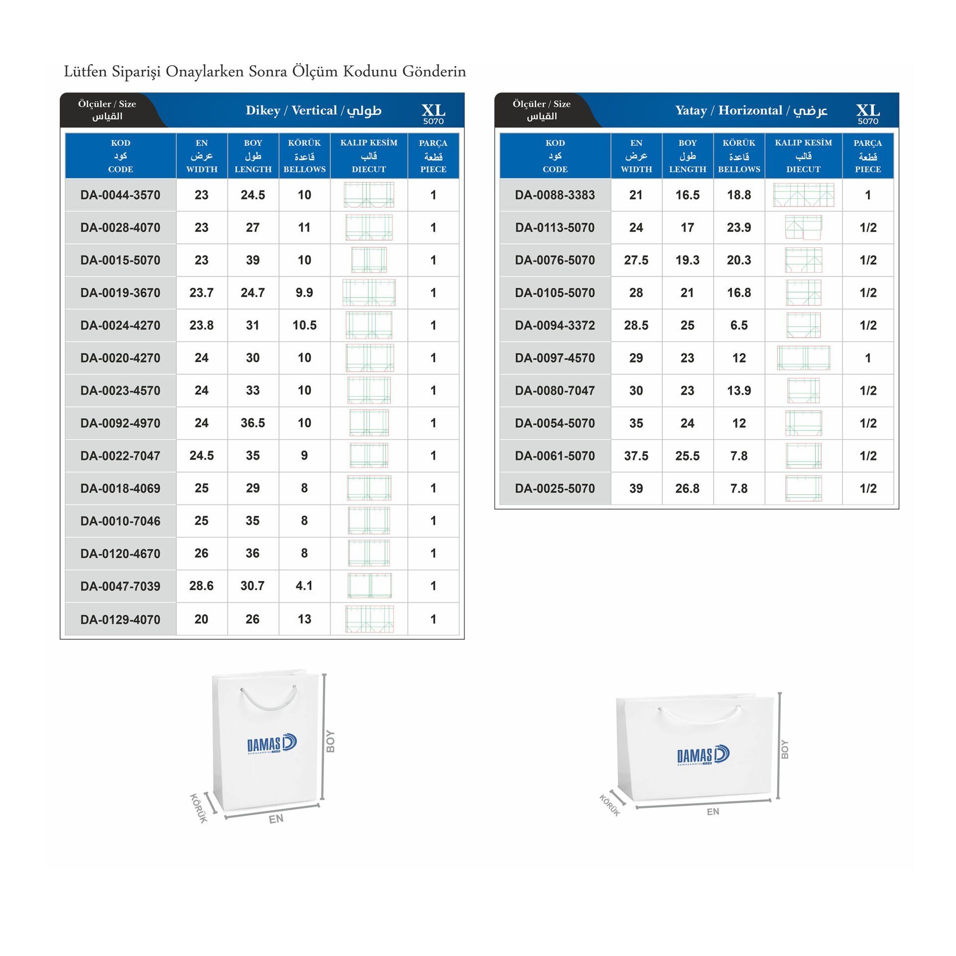 İpli Karton Çanta Baskılı (Orta) XL - 3.000 adet - Mat Selefon + Kabartma Lak