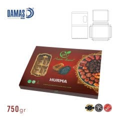 علبة تمور سحاب كرتون