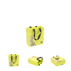 İpli Karton Çanta Baskılı (Küçük) XS - 500 adet - Mat Selefon + Kabartma Lak