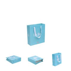 İpli Karton Çanta Baskılı (Orta) L - 5.000 adet - Parlak Selefon