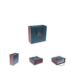 Printed Cardboard Bag with Rope (Medium)