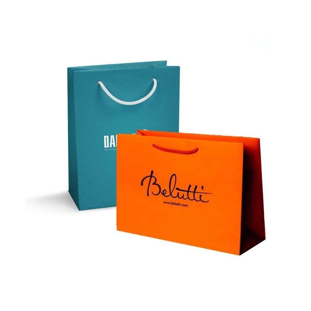 İpli Karton Çanta Baskılı (Orta)