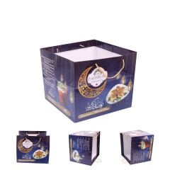 Printed Cardboard Bag with Rope (Large)