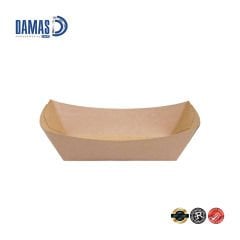 Kraft Karton Kayık Tabak ( Baskılı / Baskısız )