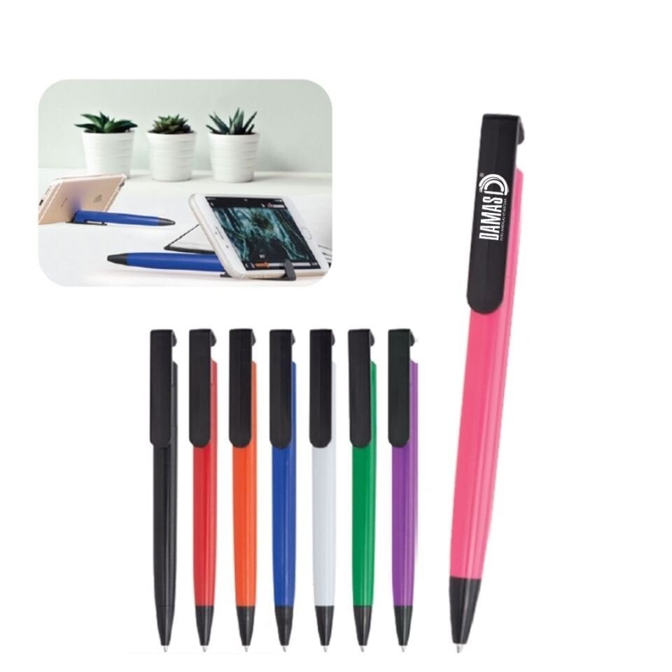 Telefon Tutuculu Plastik Kalem