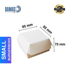 Burger Beyaz Kutusu ( Baskılı / Baskısız ) S - 9,5 x 9,5 x 7,5 cm - Baskısız - 250.000 adet
