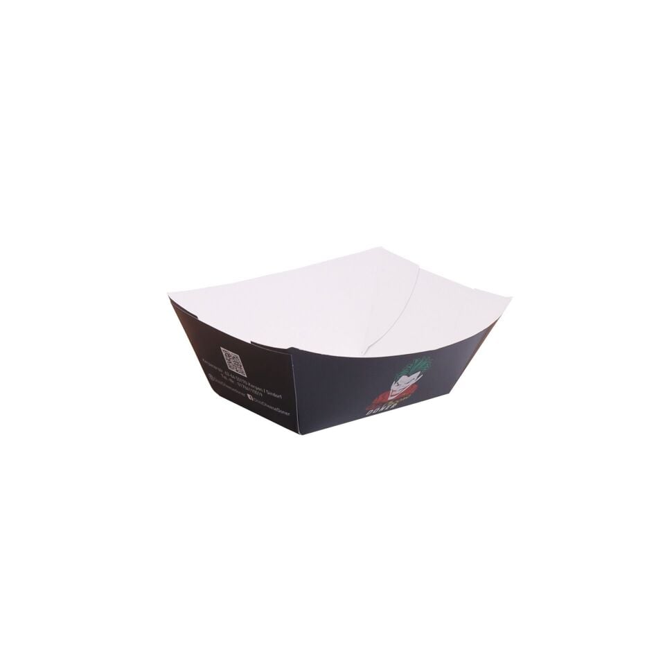 Karton Kayık Tabak (Yapıştırmalı) Baskısız - 10,000 adet - A.Bristol - 300 gr  - Yok - 14,2x9x4 cm