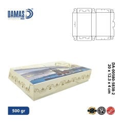 Baklava Kutusu 6'lı Kilitli ( Özel Baskı )