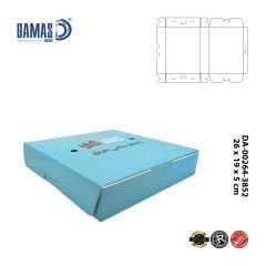 Kurabiye Kutusu 4'lü Kilitli Özel Baskı 20x19x7 cm - 5.000 adet - İç Dış Selefon + Lak